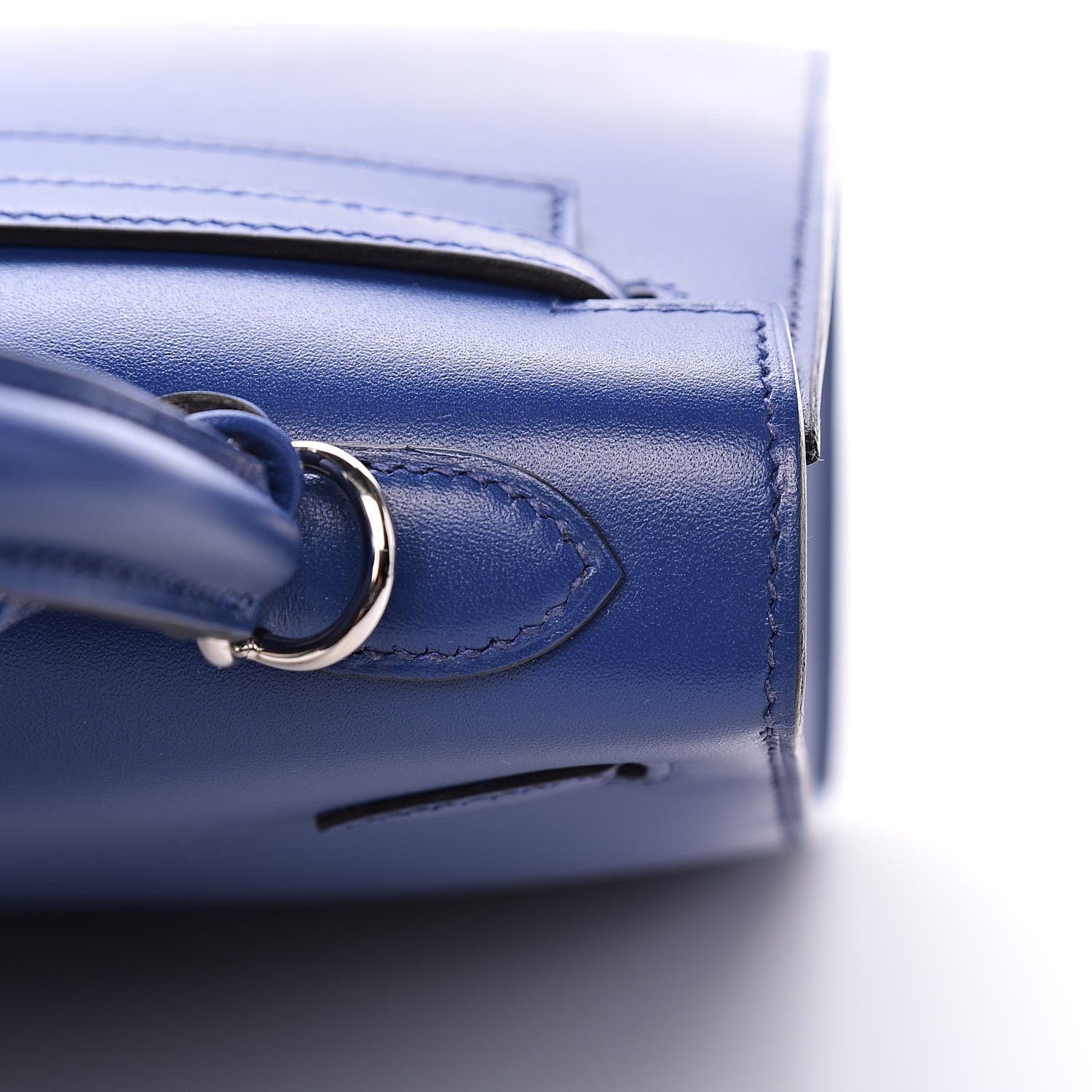 Hermes Tadelakt Kelly Sellier 25 Bleu Electrique 26 of 38