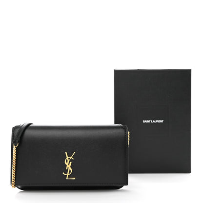 Saint Laurent Smooth Calfskin Monogram Phone Holder Crossbody Black 11 of 11
