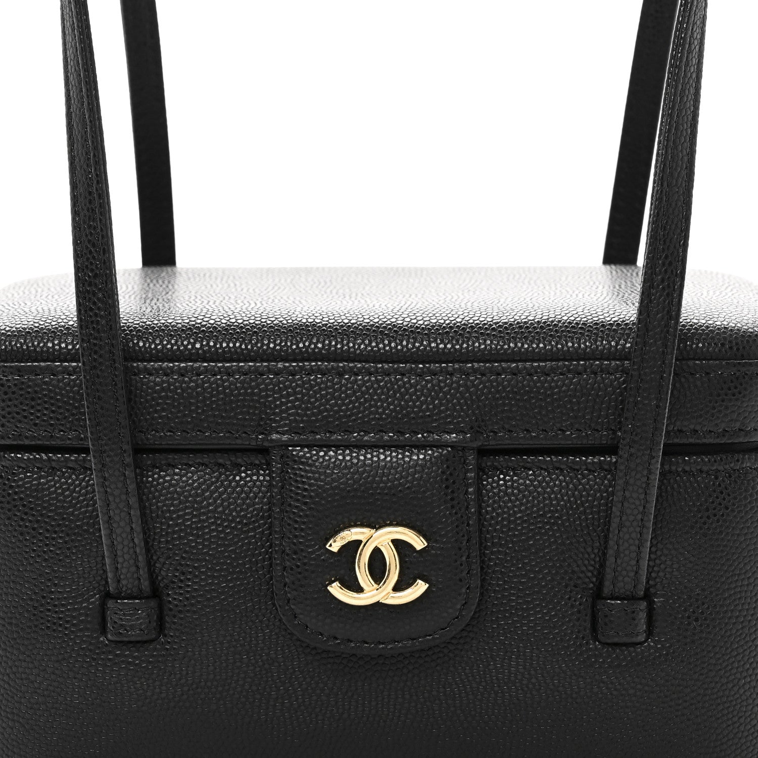 Chanel Shiny Caviar Preppy Coco Long Vanity With Strap Black 8 of 12