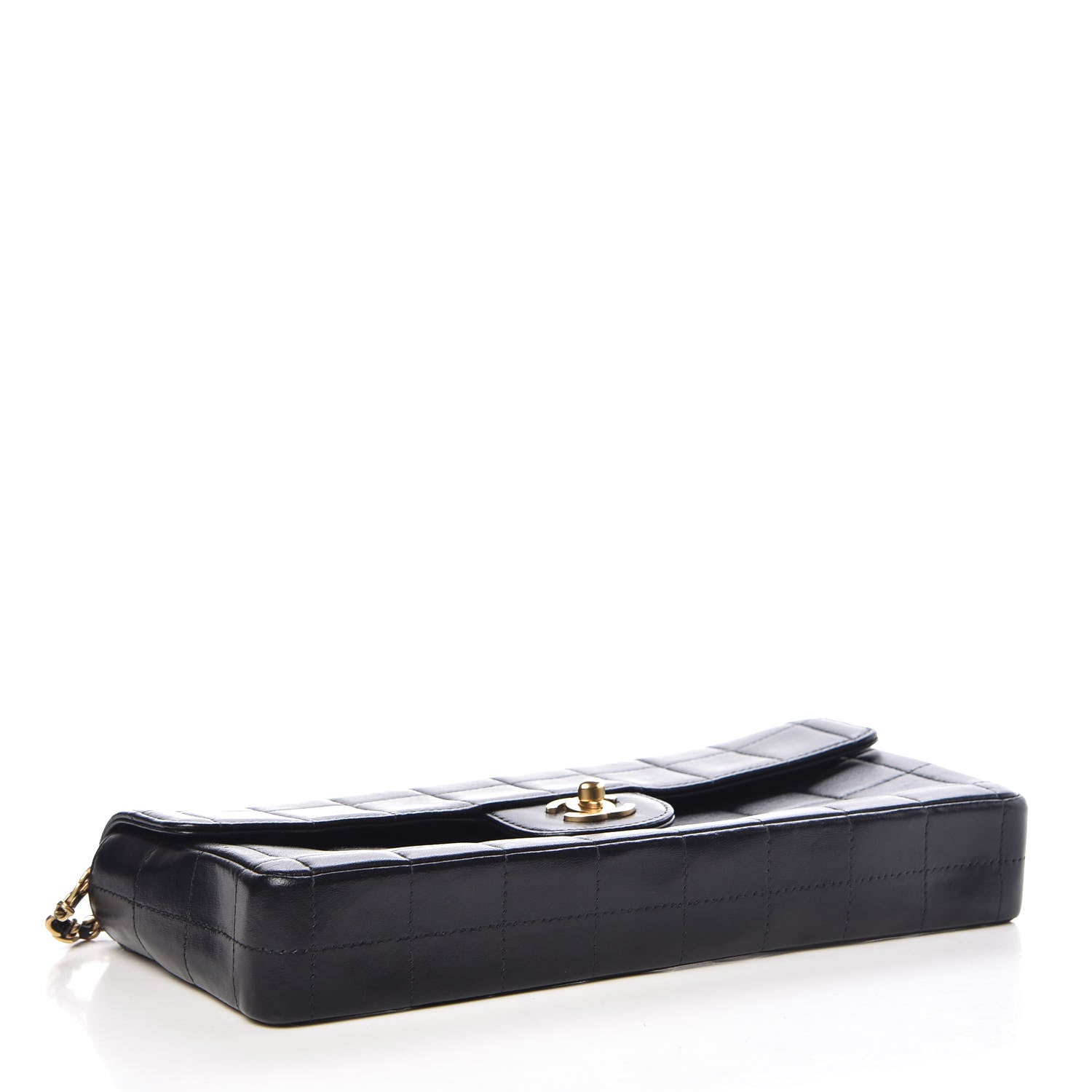 Chanel Lambskin East West Chocolate Bar Flap Black 4 of 10