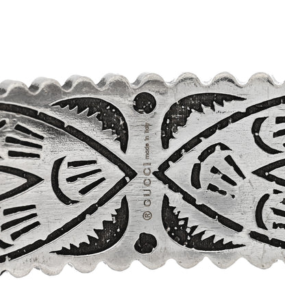 Gucci Sterling Silver Enamel Crystal Garden Feline Head Bracelet Multicolor 3 of 3