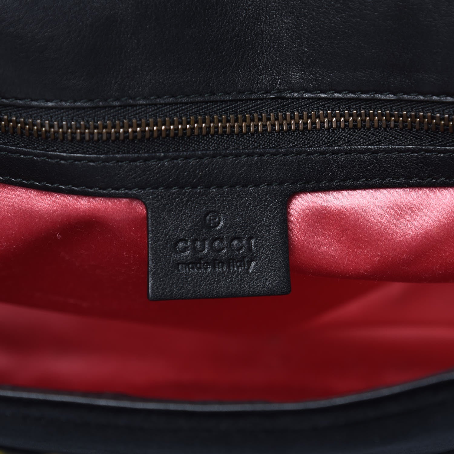 Gucci Velvet Matelasse Loved Embroidered Medium GG Marmont Shoulder Bag Black 8 of 15