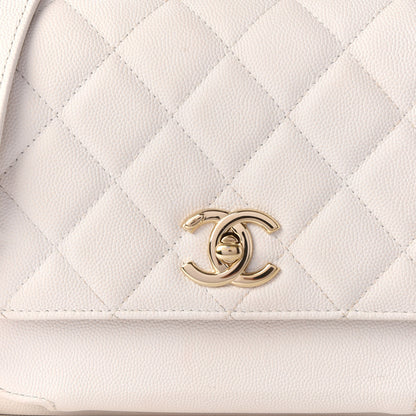 Chanel Caviar Quilted Medium Business Affinity Flap White 11 of 11