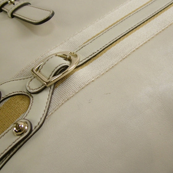 Gucci Leather Signature XL Bowler Ivory 6 of 12