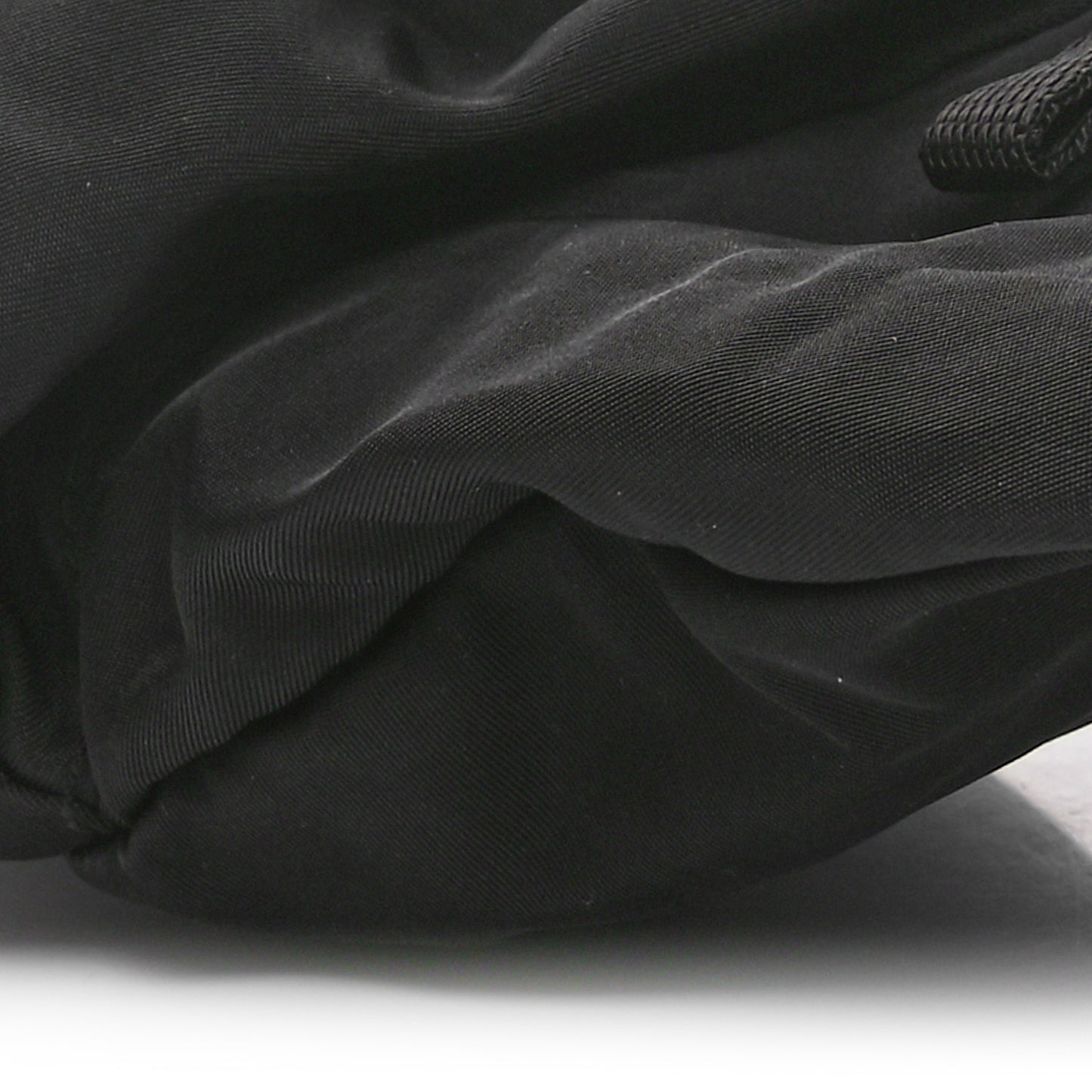Nylon Metal Triple Pocket Belt Bag Black