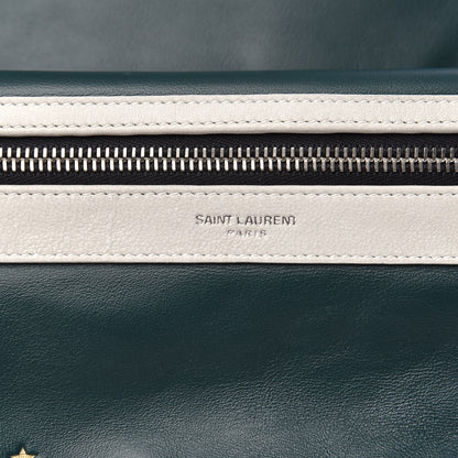 Saint Laurent Calfskin City Backpack Green 10 of 11