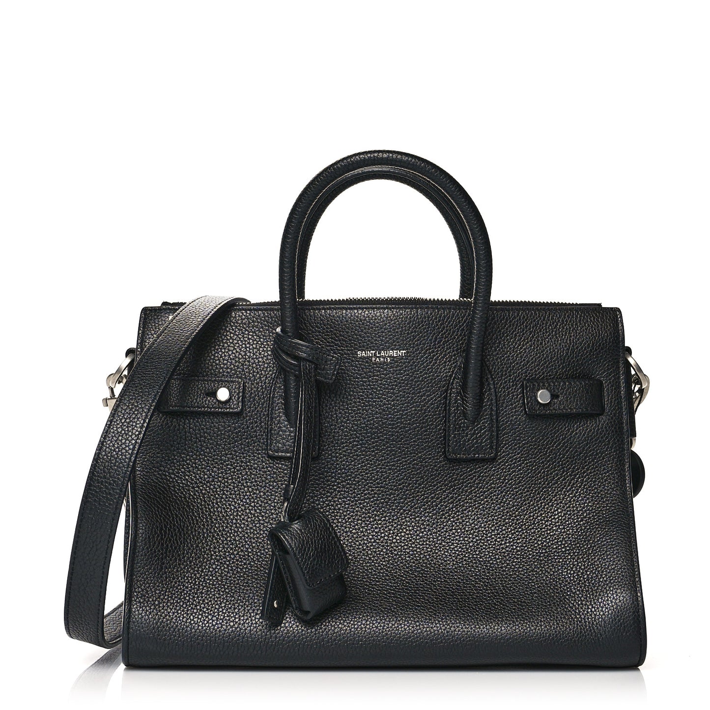 Grained Calfskin Baby Supple Sac De Jour Black