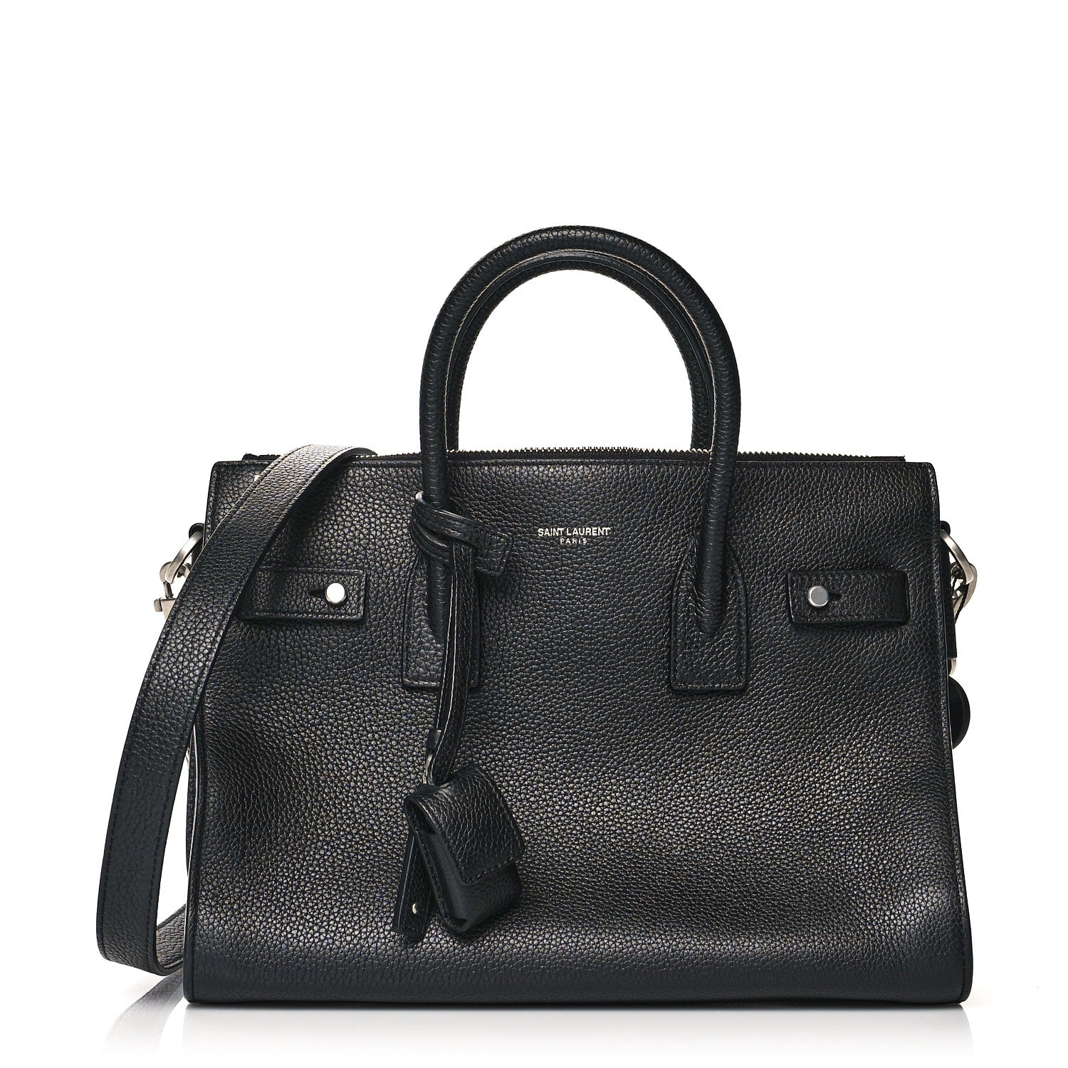 Saint Laurent Grained Calfskin Baby Supple Sac De Jour Black 1 of 5