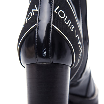 Louis Vuitton Glazed Calfskin Star Trail Ankle Boots 37 Black 10 of 10