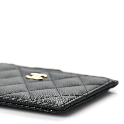 Chanel Caviar Quilted CC Zip Card Holder Black 6 of 9