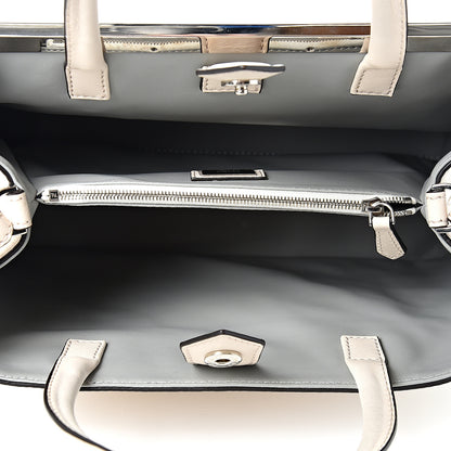 Fendi Vitello Dolce Century Petite 2Jours Tote Camelia Ghiaccio 4 of 8