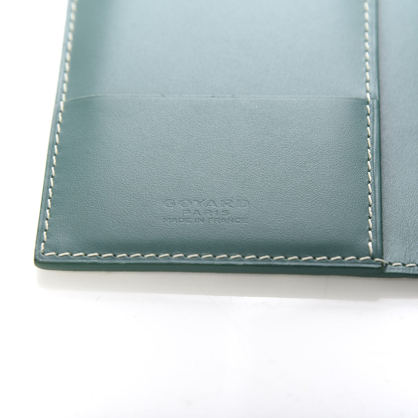 Goyardine Passport Wallet Green