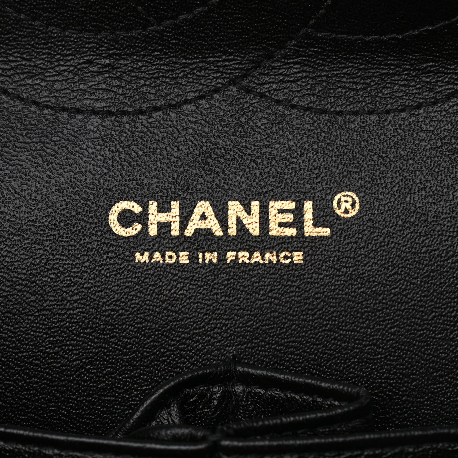 Chanel Lambskin Chevron Quilted Jumbo Double Flap Black 8 of 12