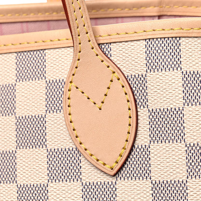 Louis Vuitton Damier Azur Neo Neverfull MM Rose Ballerine 10 of 11
