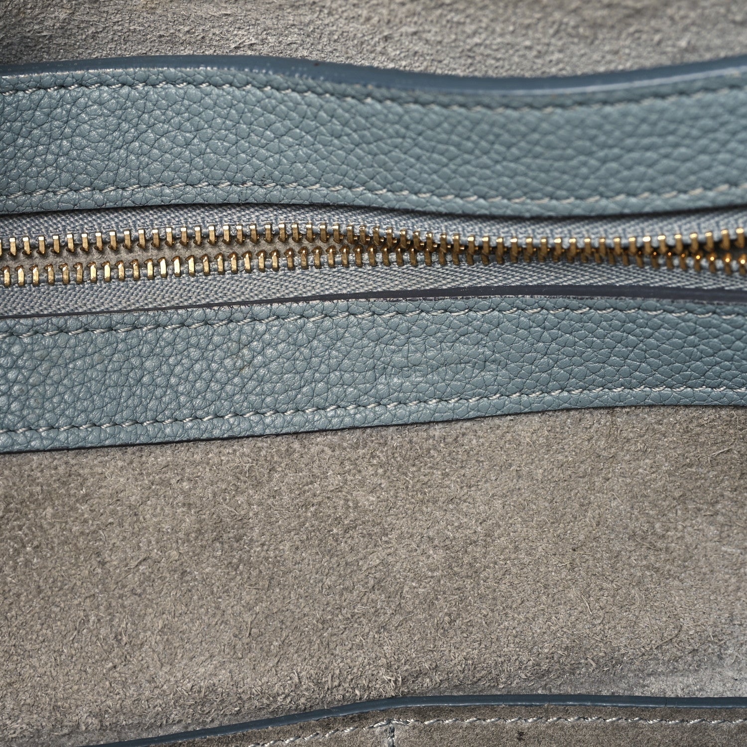 Celine Soft Grained Calfskin Small Belt Cabas Phantom Storm 6 of 13