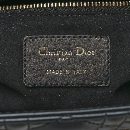 Christian Dior Lambskin Cannage Medium Lady Dior Black 6 of 10