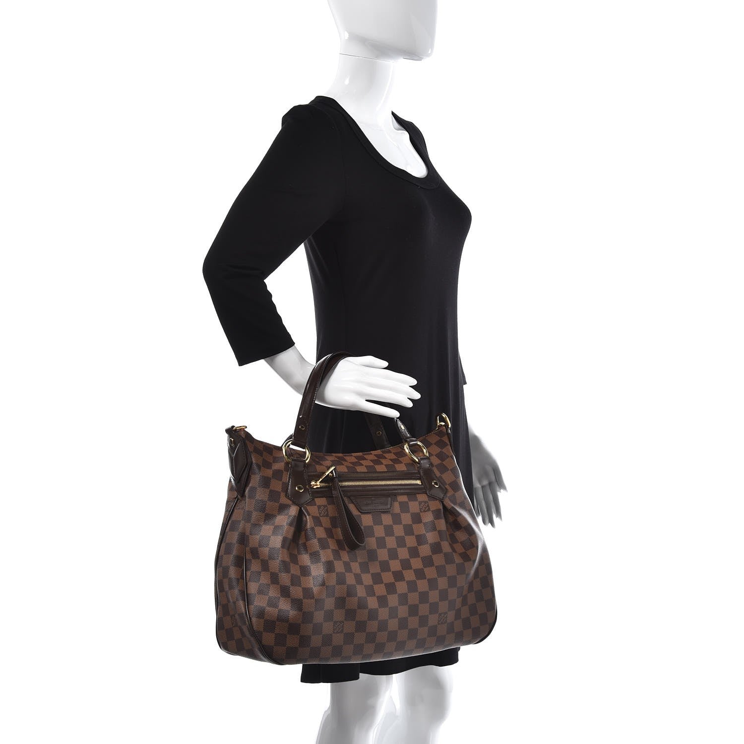 Louis Vuitton Damier Ebene Evora MM 2 of 8