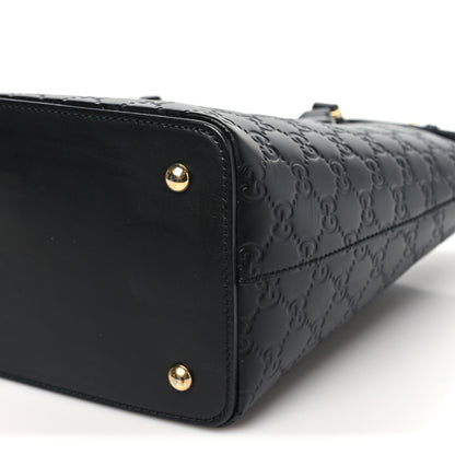Gucci Guccissima Linea A Foldover Tote Black 10 of 10