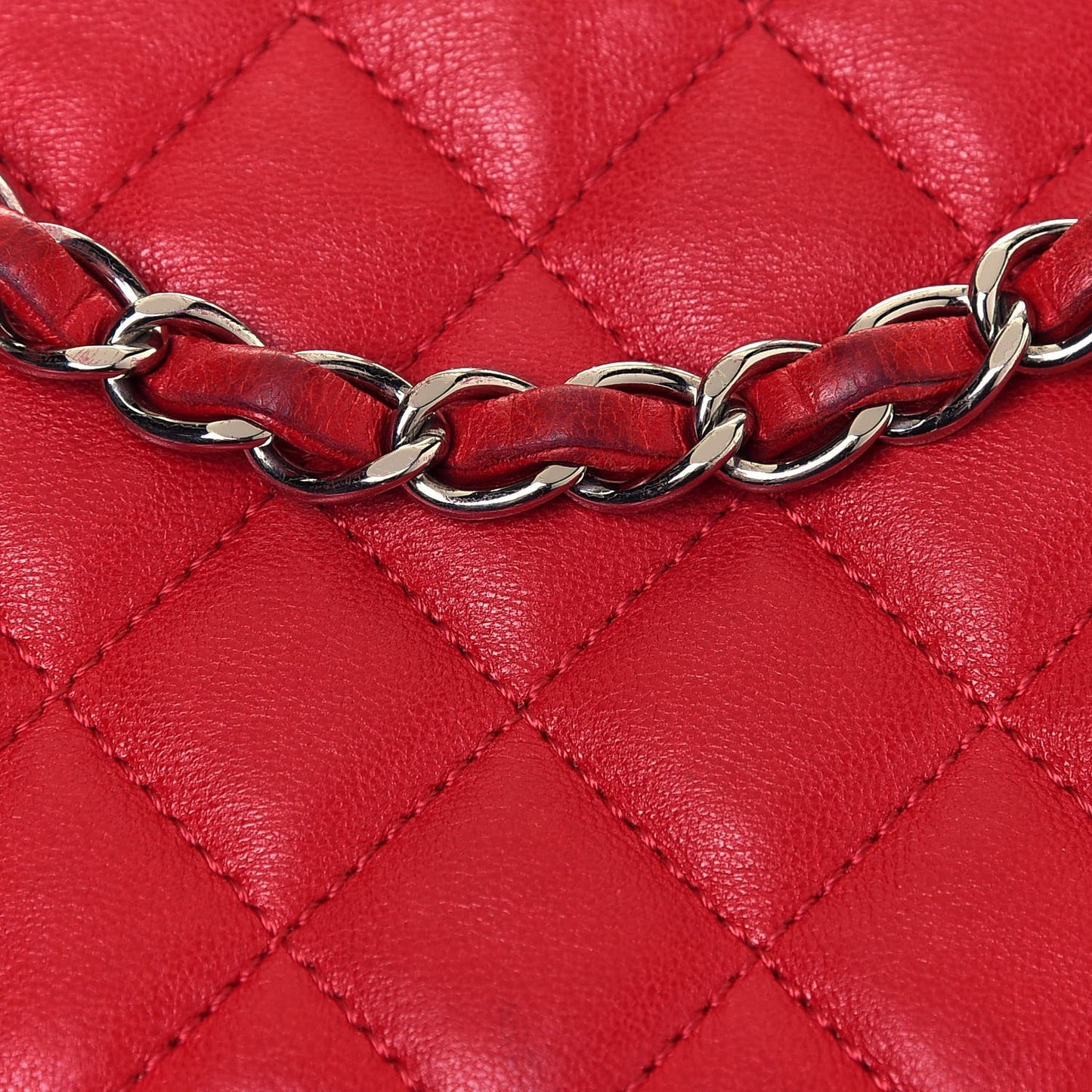 Lambskin Quilted Small Urban Spirit Backpack Red