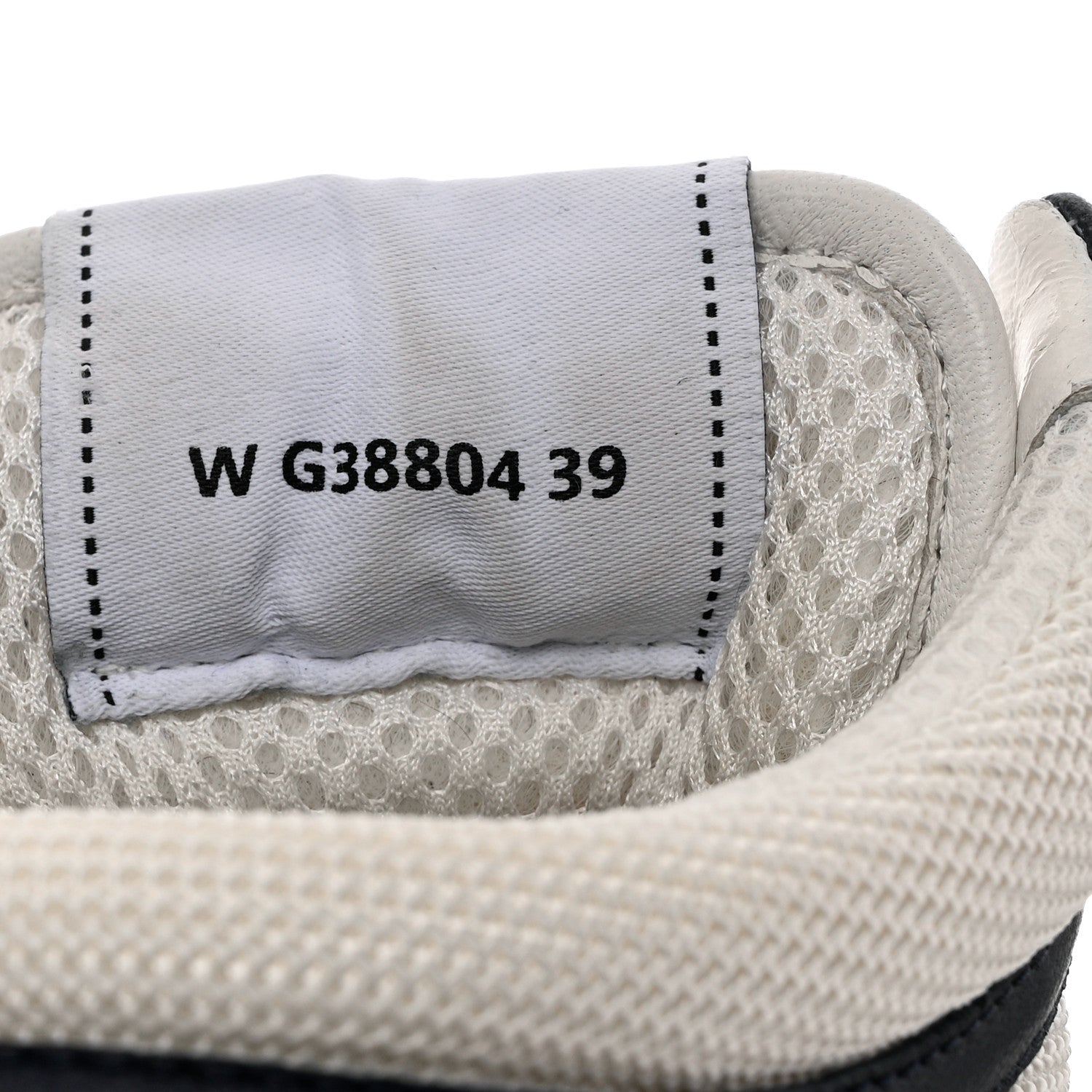 Chanel Suede Fabric Grained Calfskin Womens CC High Top Sneakers 39 White Navy 6 of 15