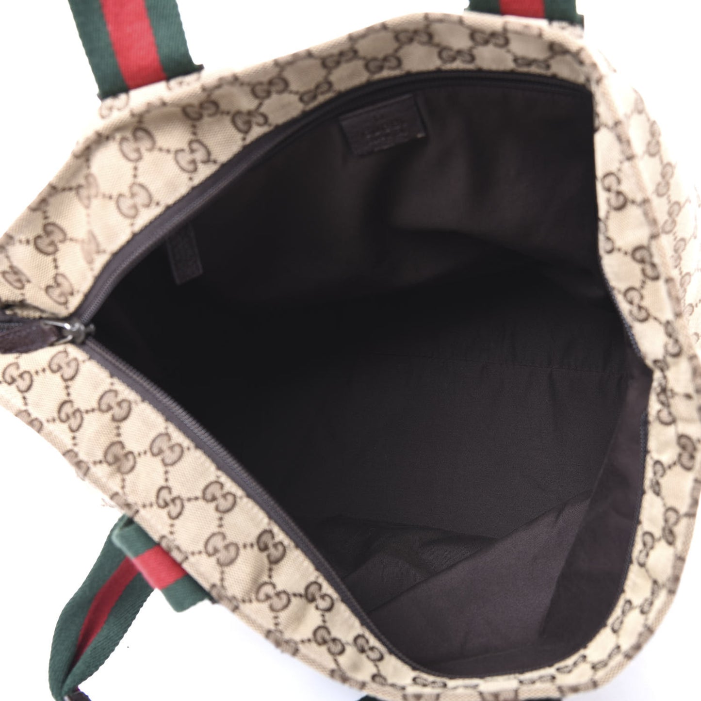 GG Monogram Large Web Handle Bucket Tote