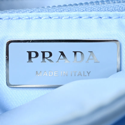 Prada Re-Nylon Vitello Padded Small Flap Shoulder Bag Celeste 6 of 13