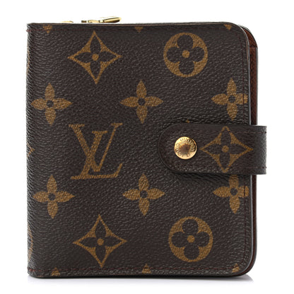 Louis Vuitton Monogram Compact Zippe Zipped Wallet 1 of 7
