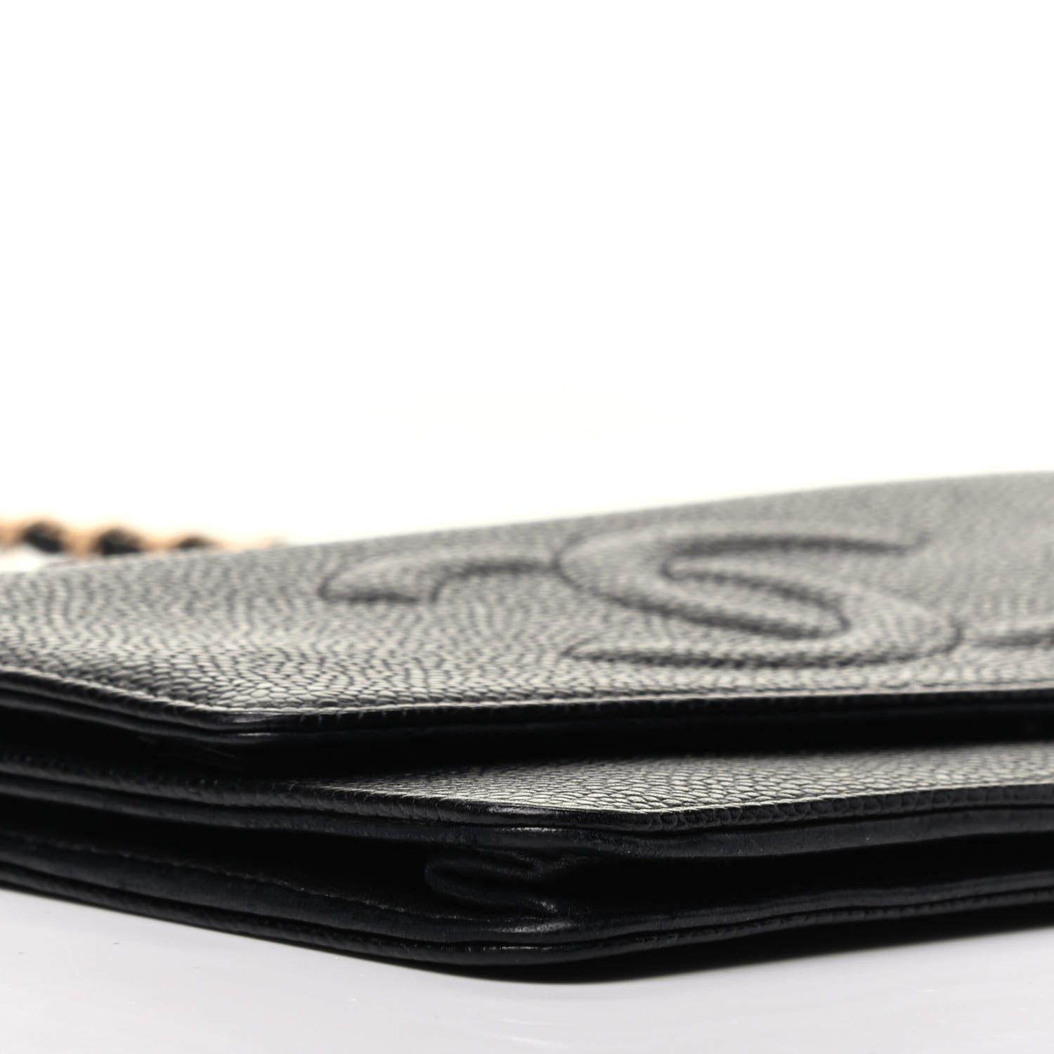 Chanel Caviar Timeless CC Wallet On Chain WOC Black 9 of 10
