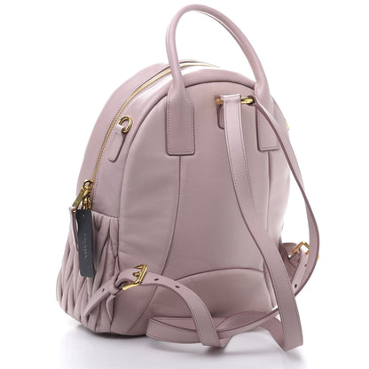 Miu Miu Nappa Matelasse Backpack Mughetto 2 of 9