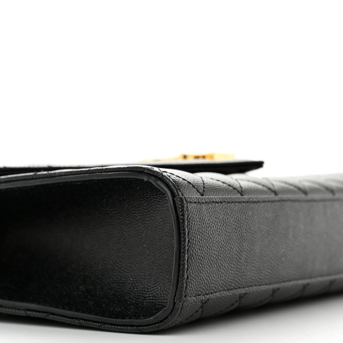 Grain De Poudre Textured Mixed Matelasse Triquilt Medium Monogram Satchel Black