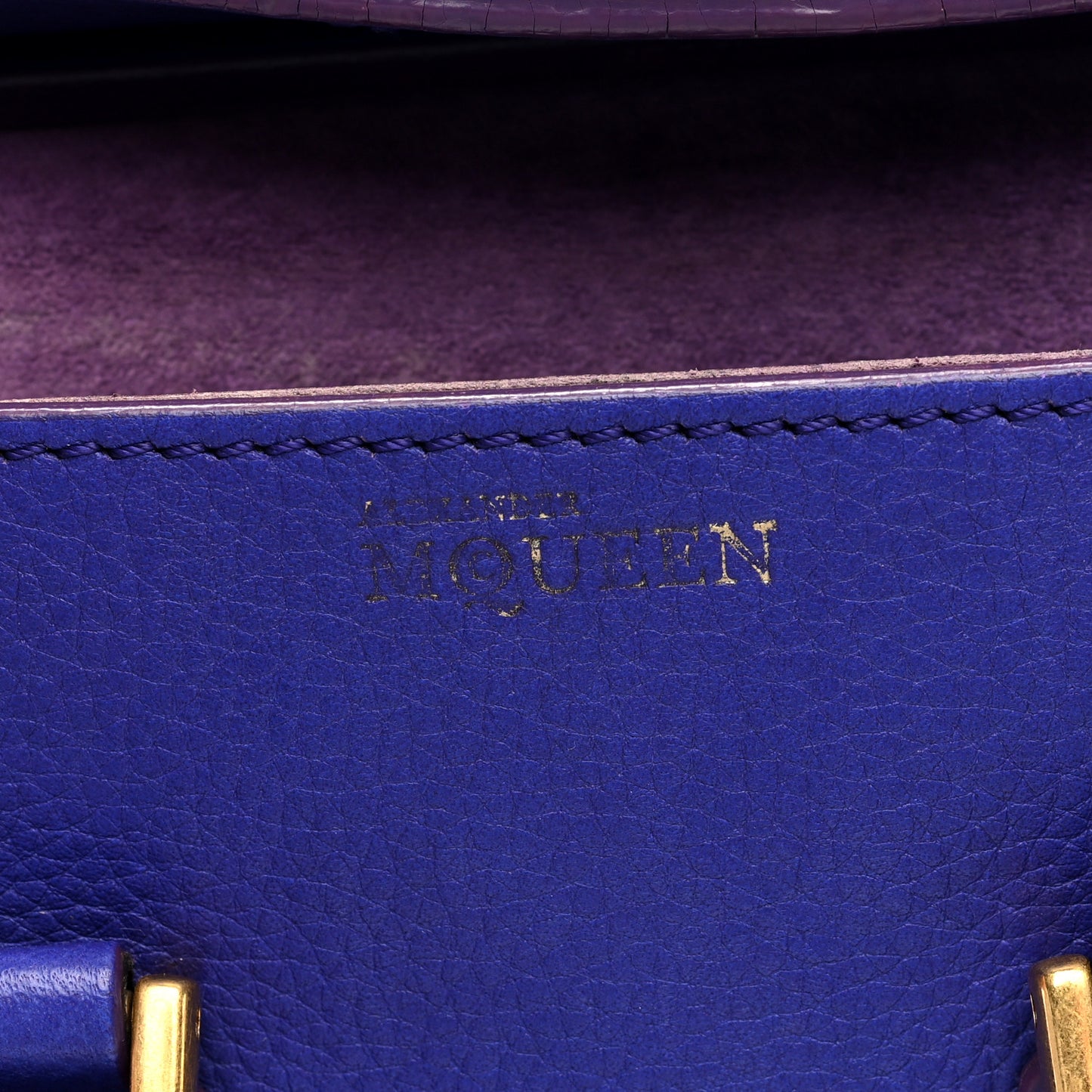 Grain Calfskin Mini Heroine Purple
