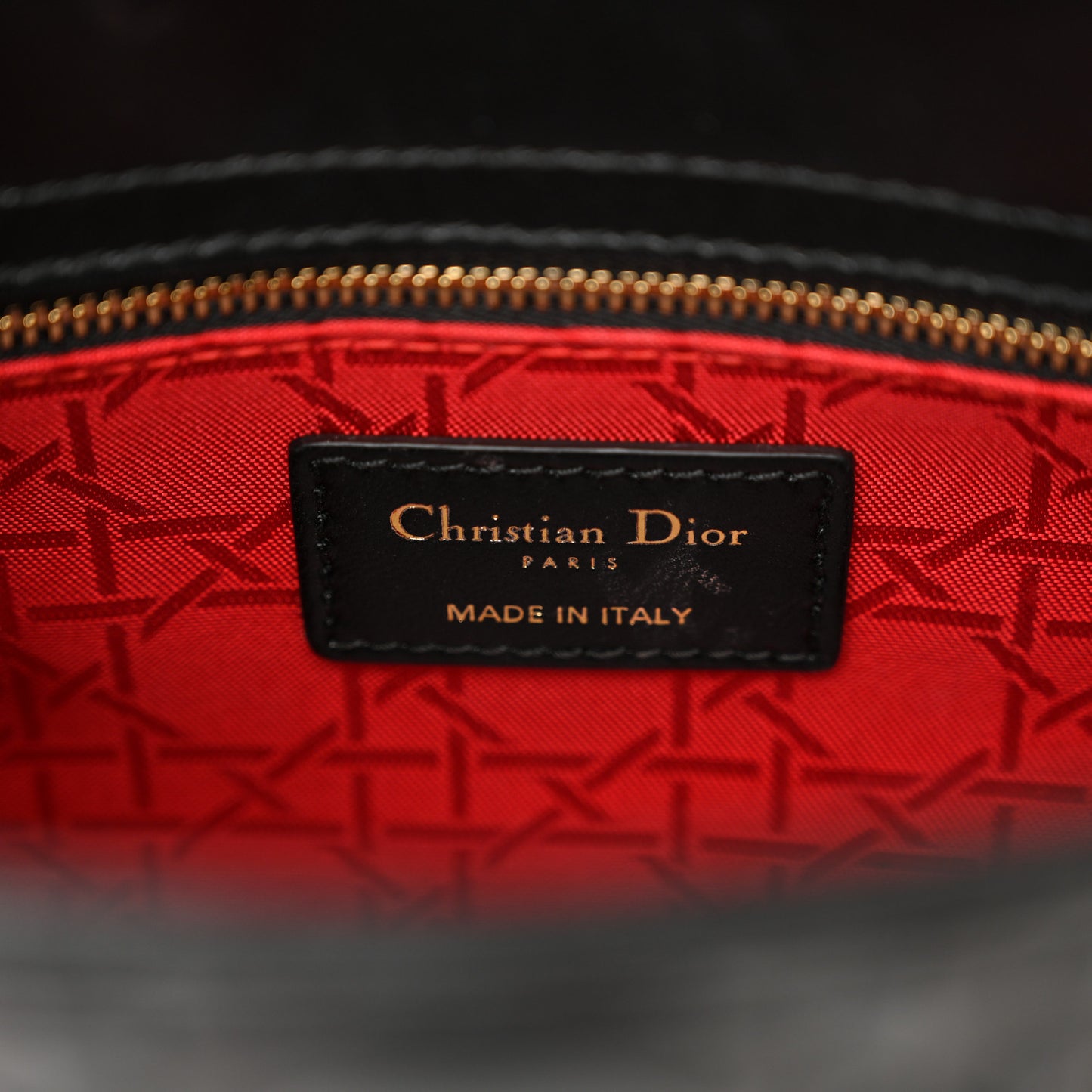 Lambskin Cannage Small My ABCDior Lady Dior Black