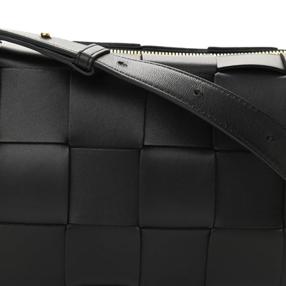 Bottega Veneta Lambskin Maxi Intrecciato Brick Cassette Bag Black 7 of 10