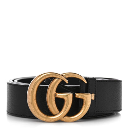 Gucci Textured Calfskin Double G 40mm Belt 115 46 Black 1 of 6