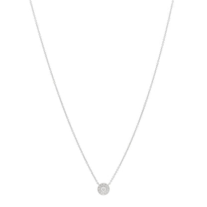 Tiffany Platinum Diamond .12ctw Circlet Pendant Necklace 1 of 4