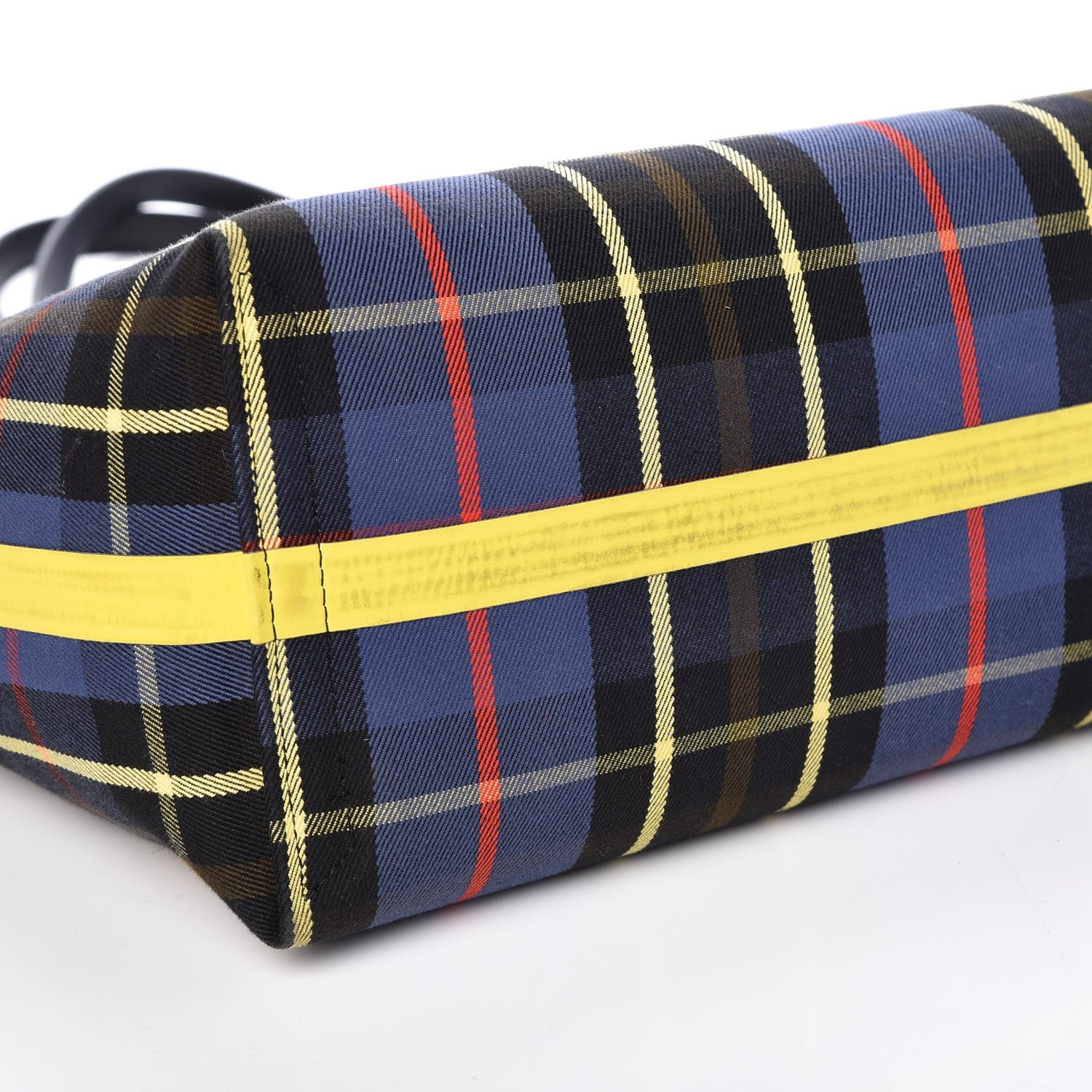 Burberry Vintage Check Medium The Giant Reversible Tote Racing Green Cobalt Blue 12 of 13