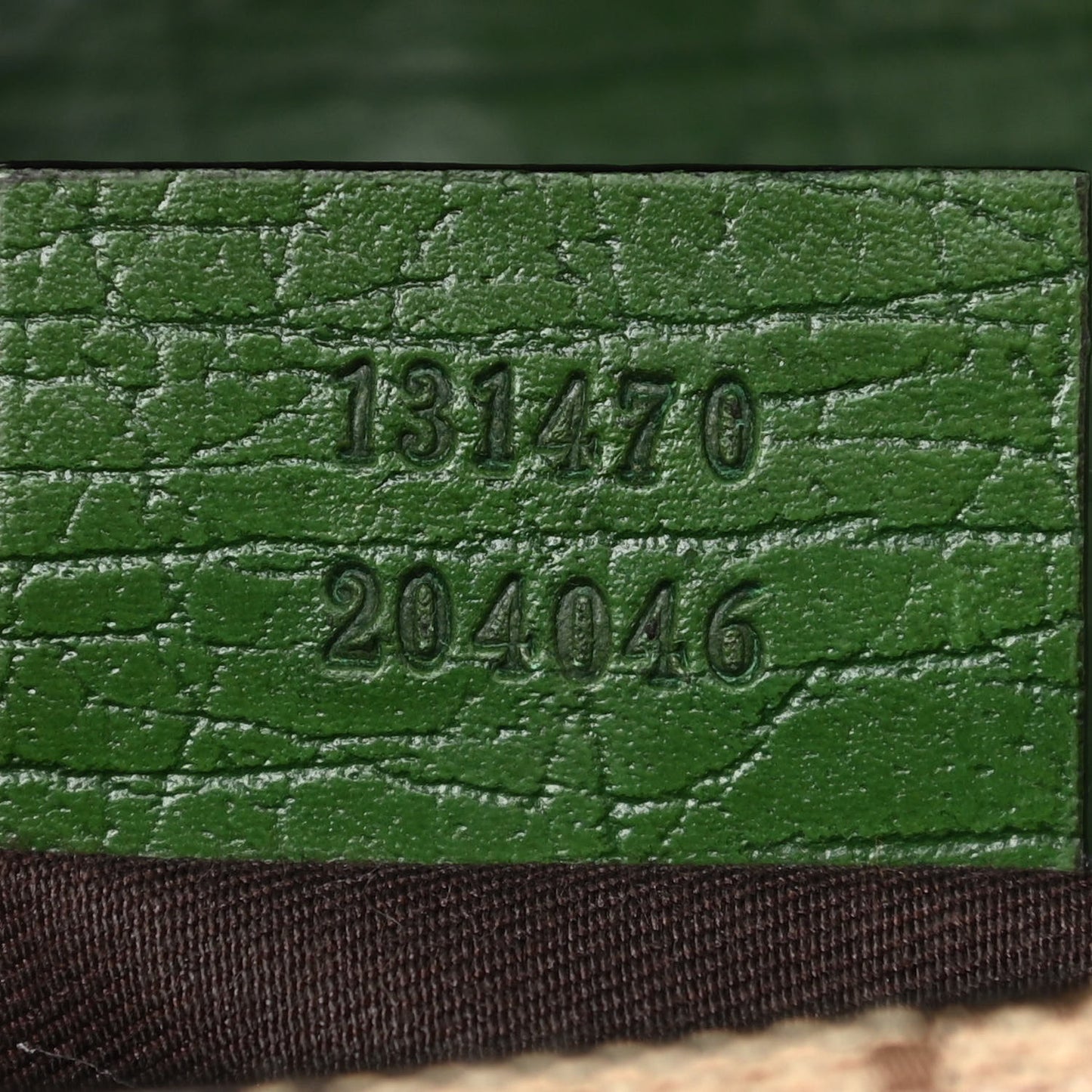 Monogram Web Small Horsebit Chain Clutch Green