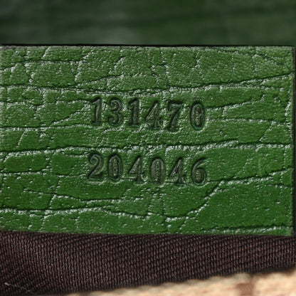 Gucci Monogram Web Small Horsebit Chain Clutch Green 7 of 11