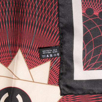 Chanel Silk Spiro Scarf Bordeaux 5 of 10