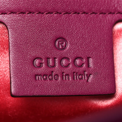 Gucci Velvet Matelasse Medium GG Marmont Shoulder Bag Fuchsia Violet Cyclamen 6 of 10
