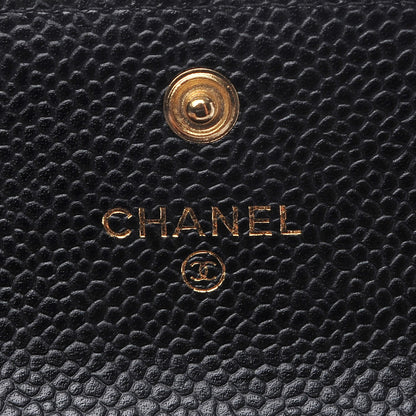 Chanel Caviar Quilted Flap Card Holder Black 6 of 8