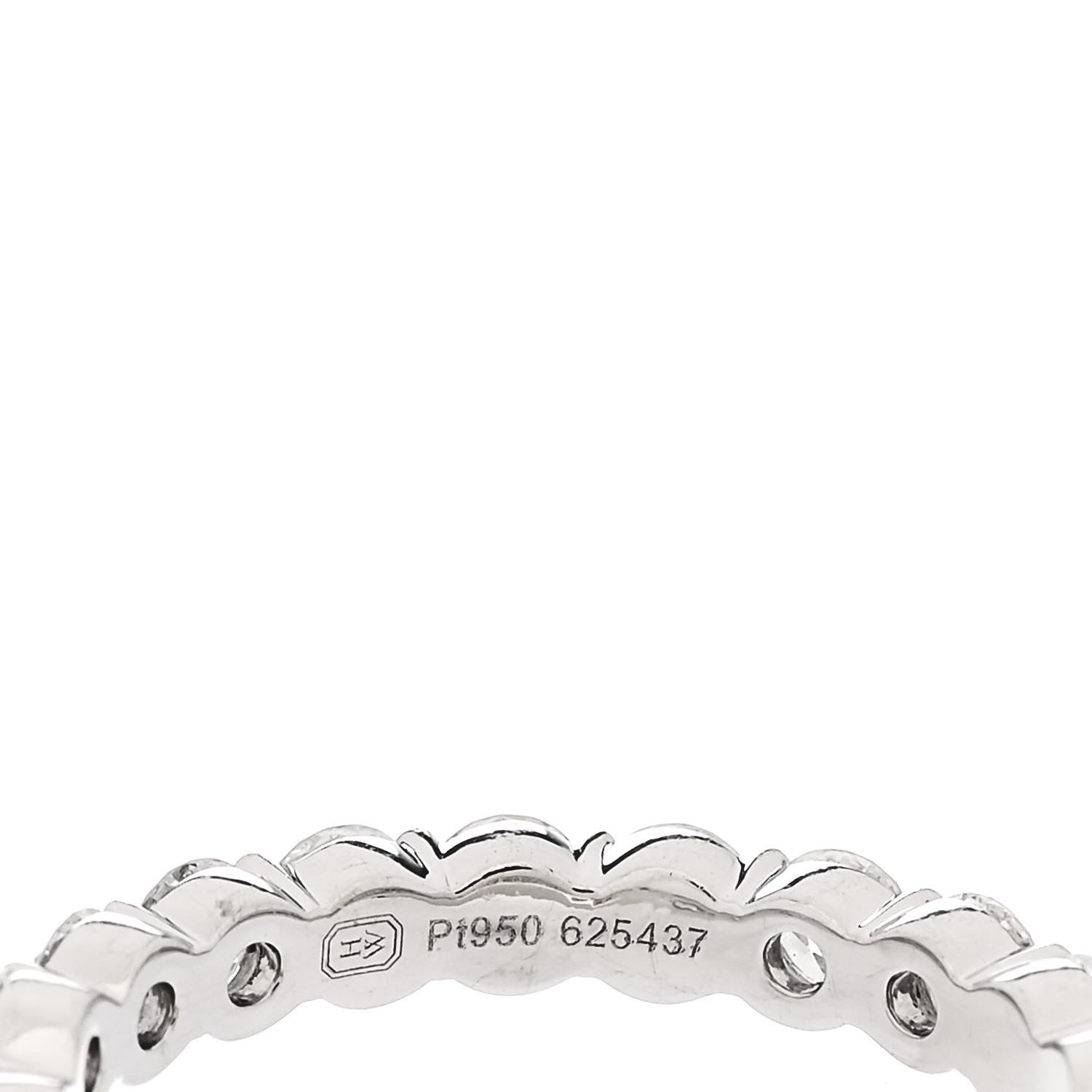 Harry Winston Platinum Diamond Truly Wedding Band Ring 46 3.75 4 of 5