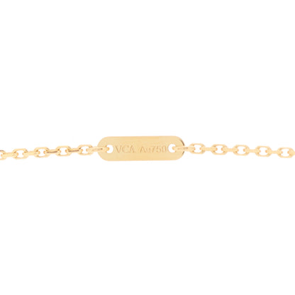 Van Cleef & Arpels 18K Yellow Gold Diamond Mini Frivole Pendant Pave Necklace 5 of 6