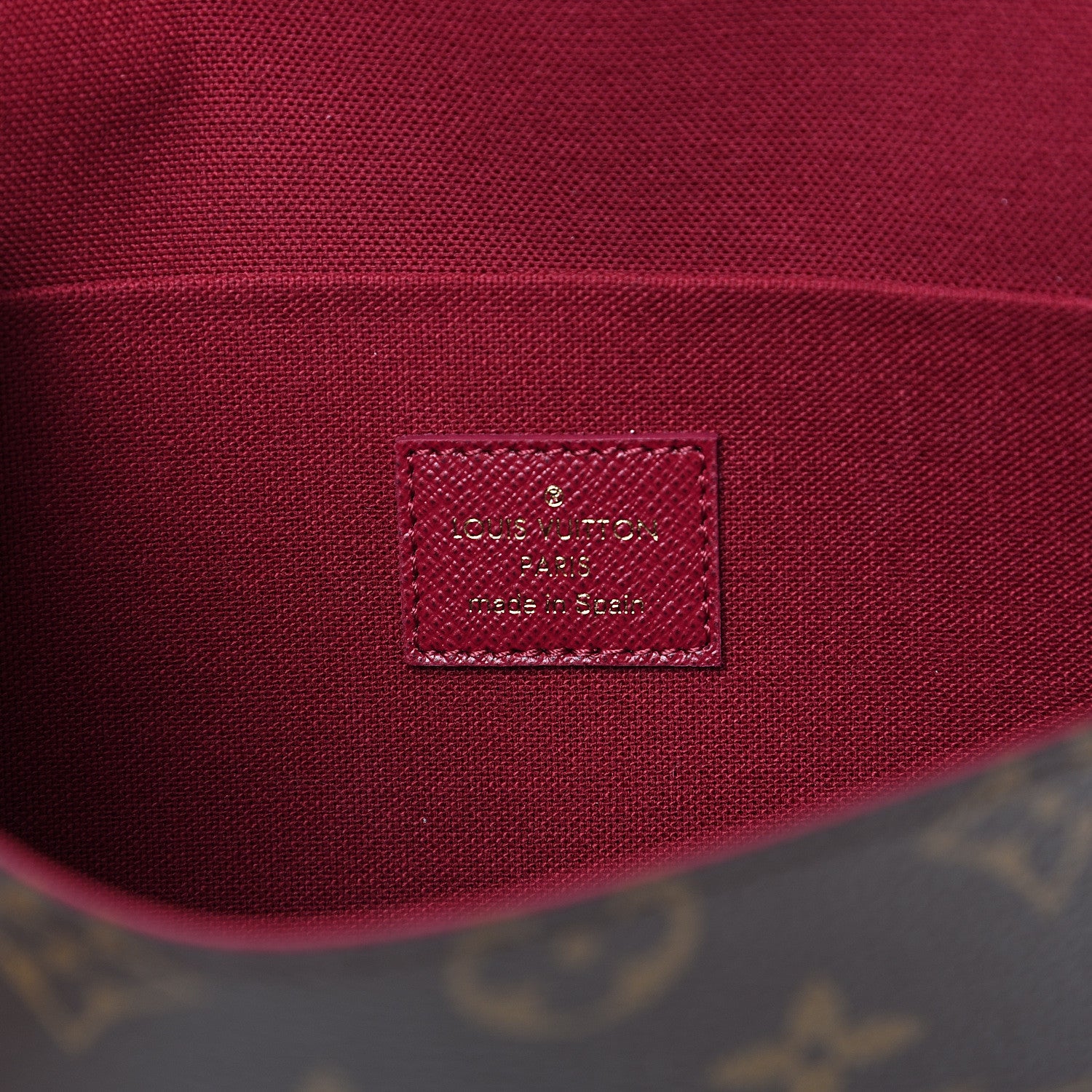 Louis Vuitton Monogram Pochette Felicie Chain Wallet Fuchsia 6 of 10