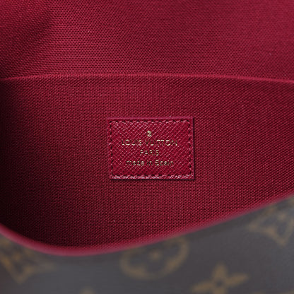 Louis Vuitton Monogram Pochette Felicie Chain Wallet Fuchsia 6 of 10
