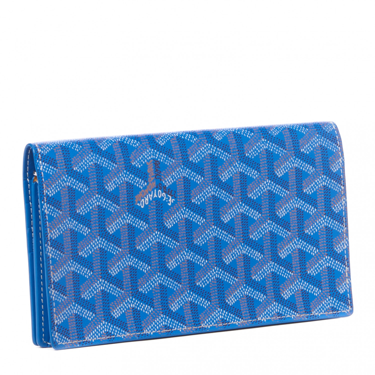 Goyard Goyardine Richelieu Wallet Sky Blue 2 of 7