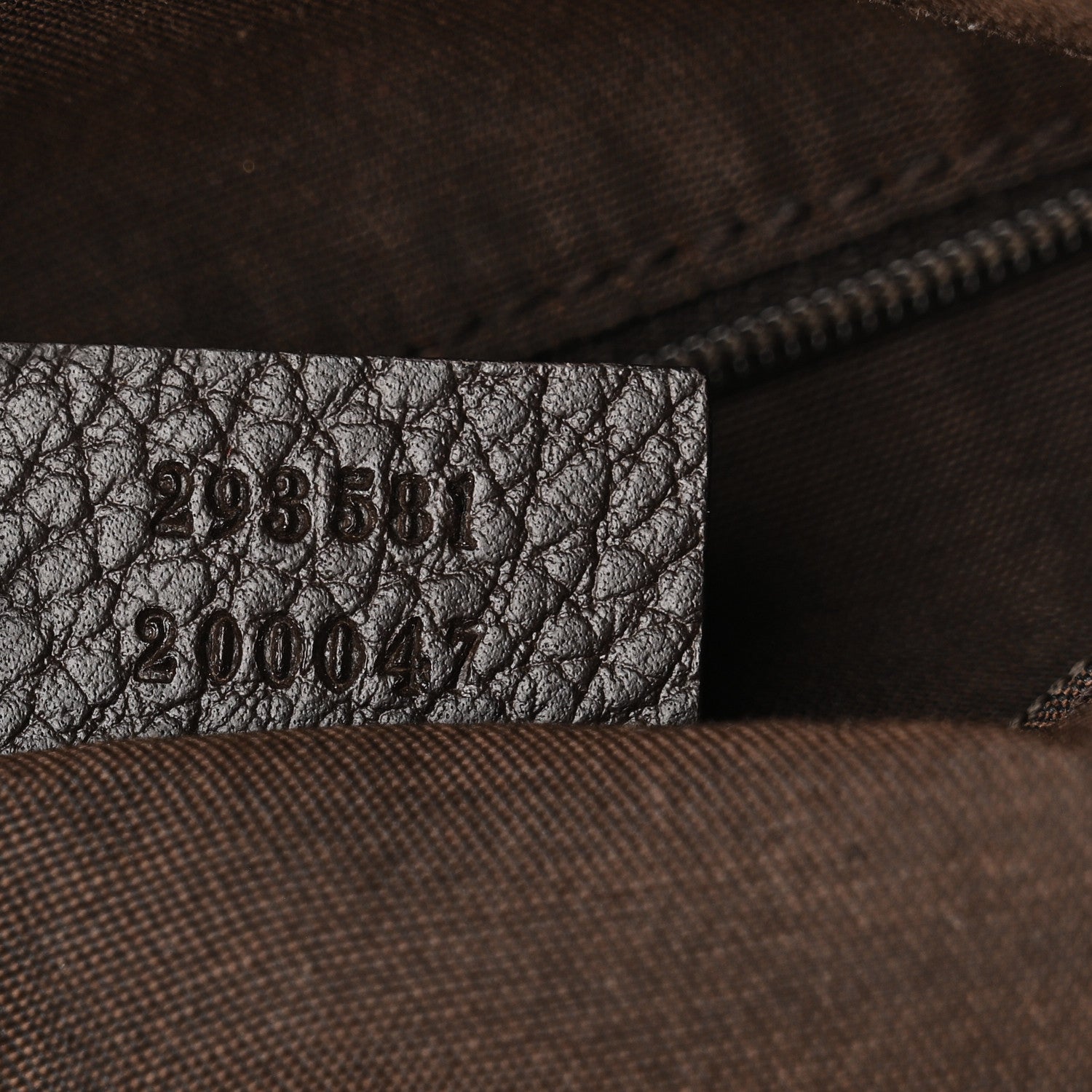 Gucci Crystal Monogram Medium Abbey Pocket Hobo Tote Dark Brown 7 of 10