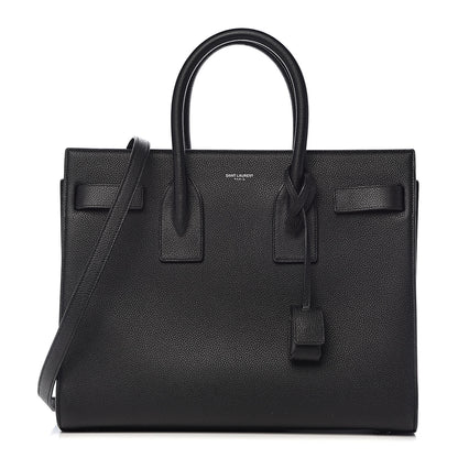 Saint Laurent Grained Calfskin Small Sac De Jour Black 1 of 11