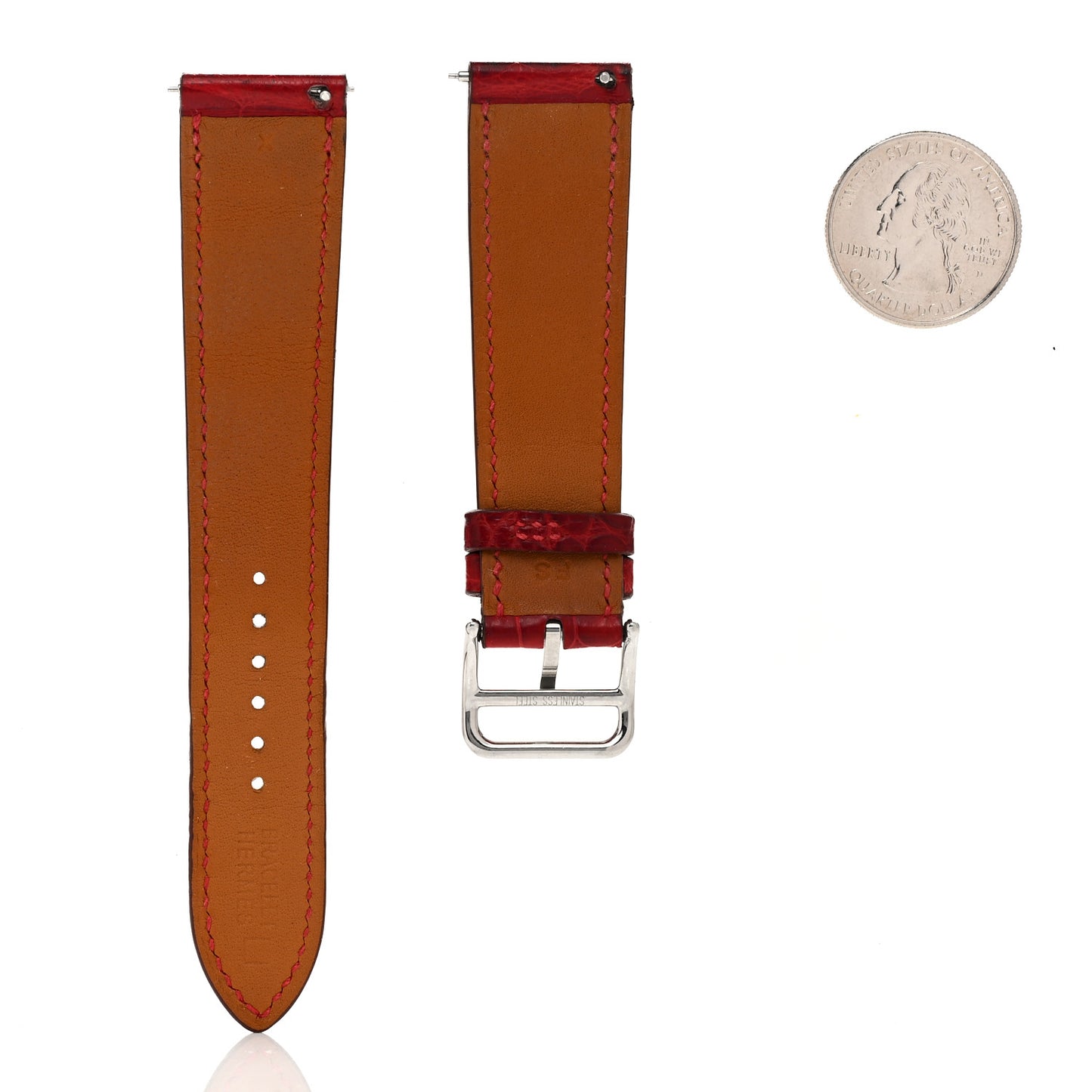 Alligator Heure H Hour Watch 30mm Strap Framboise