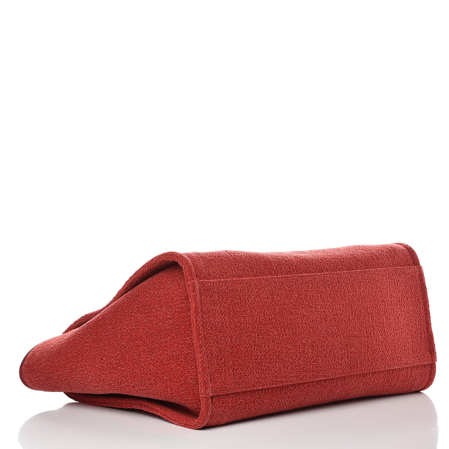 Chanel Lurex Boucle Medium Deauville Tote Red 4 of 7
